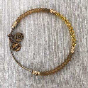 Alex and Ani Gold Beaded Bracelet